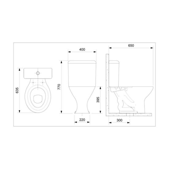 CELITE SANITARIO REDONDO  3/6 Lts. | Samboro