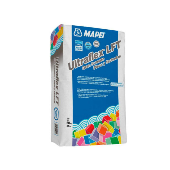 ULTRAFLEX LFT – Adhesivo para gran formato  en piso y fachada / 20Kg