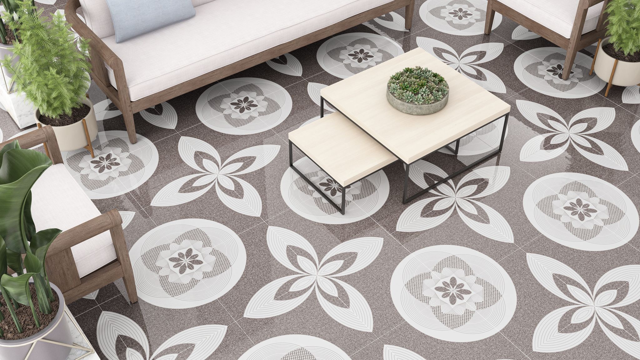 NATAL GRIS 43X43 VT00013588  | Samboro