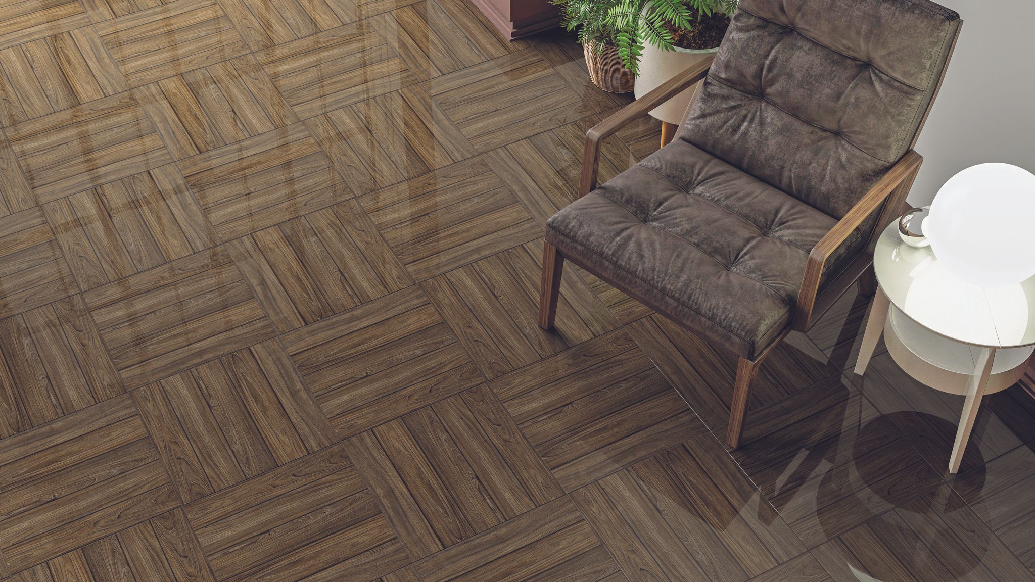 SANTANA CAOBA 43X43 VT00013570  | Samboro