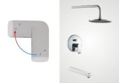 AQUALIA ALASSIO CONJUNTO DUCHA CROMO COLD START CARTRIGDE 300743 | Samboro