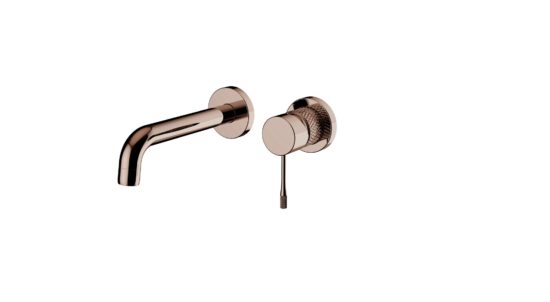 AQUALIA BELLA MONOMANDO LAVAMANOS A PARED BRUSHED BRONZE SIGNATURE