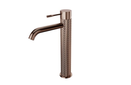 AQUALIA BELLA MONOMANDO LAVAMANOS ALTO BRUSHED BRONZE SIGNATURE
