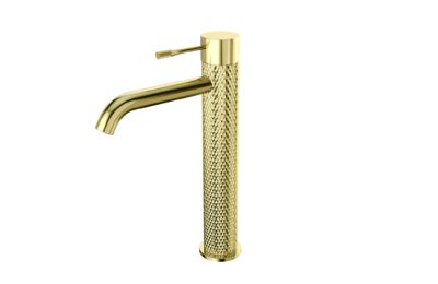 AQUALIA BELLA MONOMANDO LAVAMANOS ALTO BRUSHED GOLD SIGNATURE