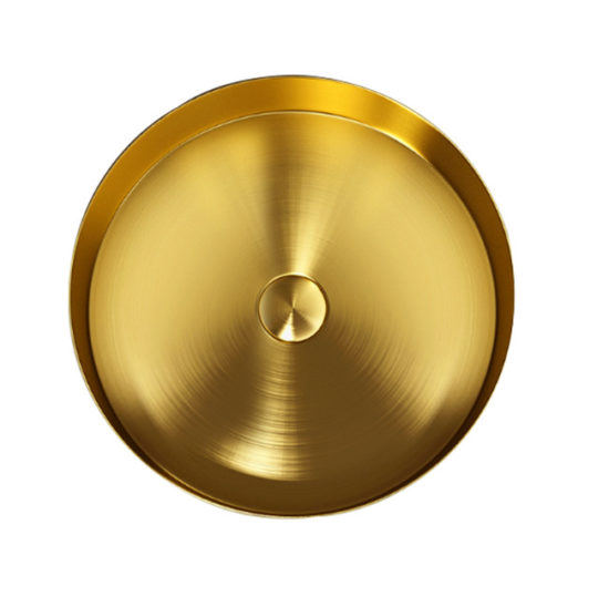 AQUALIA BILOBA  BOWL REDONDO ACERO INOX GOLD