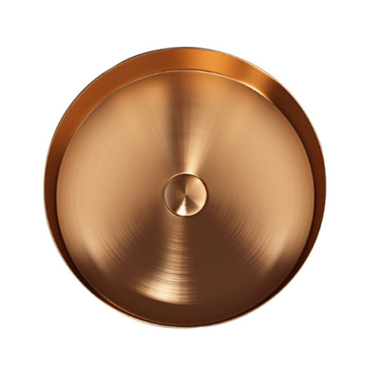 AQUALIA BILOBA BOWL REDONDO ACERO INOX ROSE GOLD