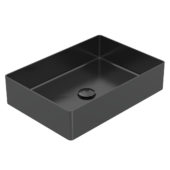 AQUALIA BOWL RECTANGULAR ACERO INOX NEGRO | Samboro