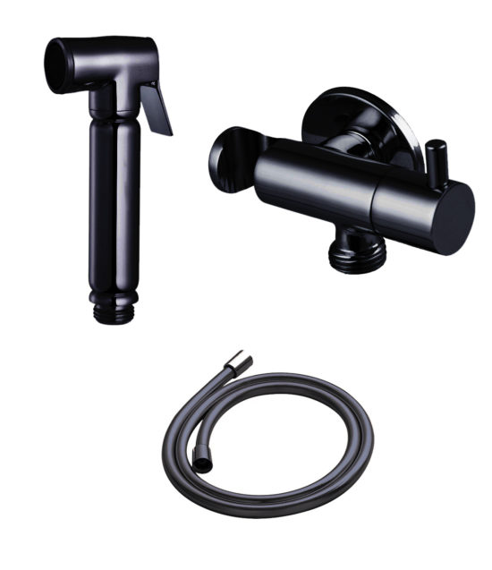 AQUALIA CASORIA DUCHA SANITARIA NEGRO MATE