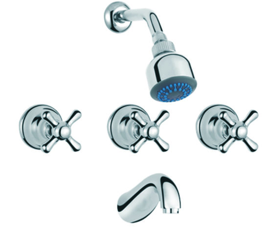 AQUALIA SANDRIO MEZCLADOR DUCHA SALIDA TINA CROMO 8078G-RS
