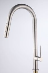 AQUALIA MONOMANDO LAVATRASTOS BRUSHED NICKEL | Samboro