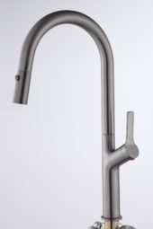 AQUALIA MONOMANDO LAVATRASTOS GUN METAL  | Samboro