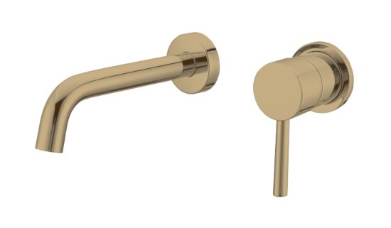 AQUALIA SCALEA MONOMANDO LAVAMANOS A PARED BRUSHED GOLD  8228W