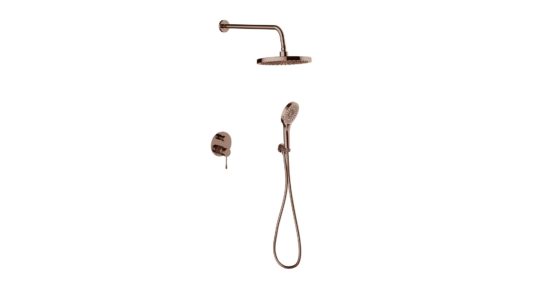 AQUALIA BELLA SET MEZCLADOR DUCHA TELÉFONO BRUSHED BRONZE SIGNATURE