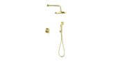 AQUALIA BELLA SET MEZCLADOR DUCHA TELÉFONO BRUSHED GOLD SIGNATURE | Samboro